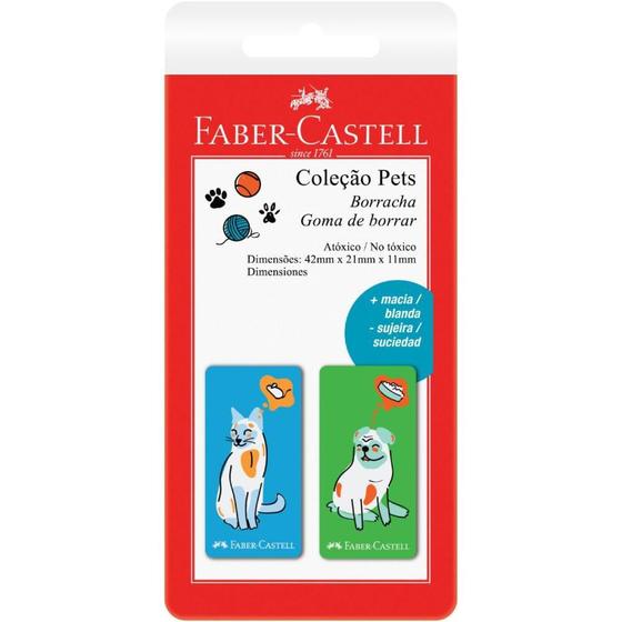 Imagem de Borracha Colorida PETS Verde e Azul