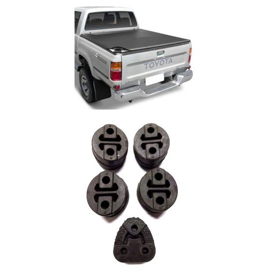 Imagem de Borracha Coxim Descarga Toyota Hillux Kit Com 5 Peças