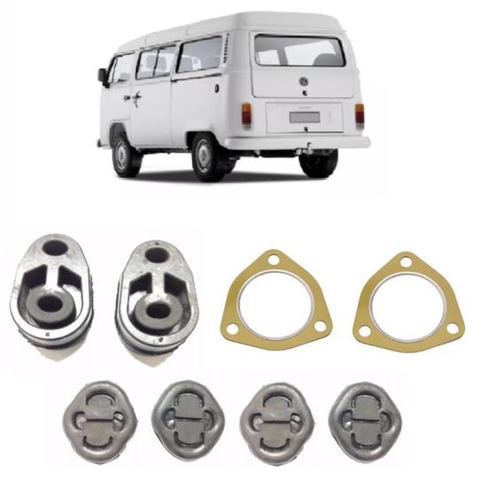 Borracha / Coxim Escapamento Kombi 1.4 / 1.6 - Kit C/ 8 Pç Menor preço em Borracha / Coxim Escapamento Kombi 1.4 / 1.6 - Kit C/ 8 Pç