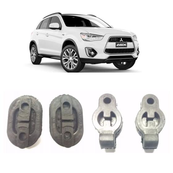 Imagem de Borracha / Coxim Escapamento Mitsubishi Asx 2.0 Kit C/ 4 Pç