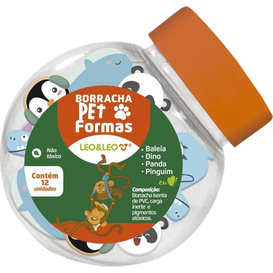 Imagem de Borracha Decorada PET com Forma - Pote com 12