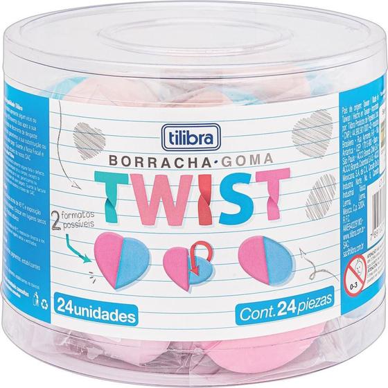 Imagem de Borracha Decorada TWIST (S) - Pote com 24 Unidades