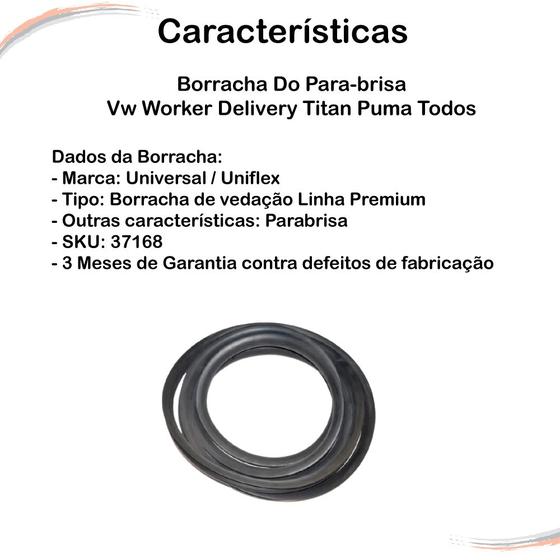 Imagem de Borracha Do Para-brisa Vw Worker Delivery Titan Puma Todos