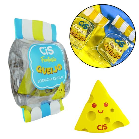 Imagem de Borracha Escolar Cis Fofinha Formato de queijo