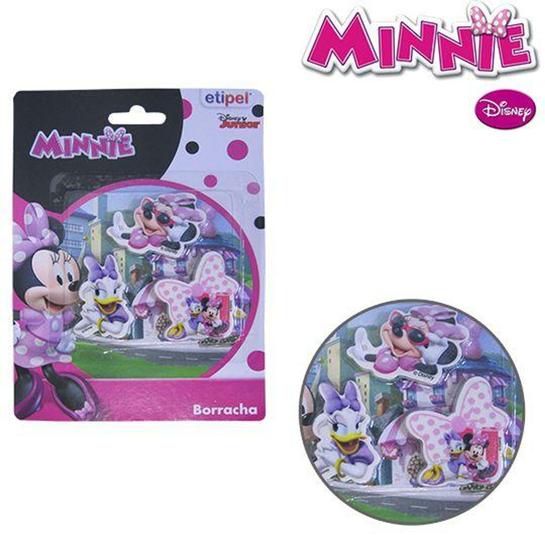 Imagem de Borracha Escolar Kit Com 3 Pecas Minnie Na Cartela - Etipel