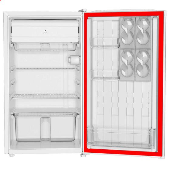 Imagem de Borracha Gaxeta Consul Crt08b Frigobar 80 Litros Refrigerador Porta 58x45 Aba Parafusada