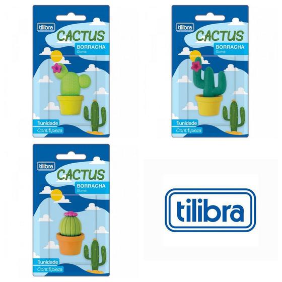 Borracha Goma Tilibra Cactus - mercur Imagem de Borracha Goma Tilibra Cactus