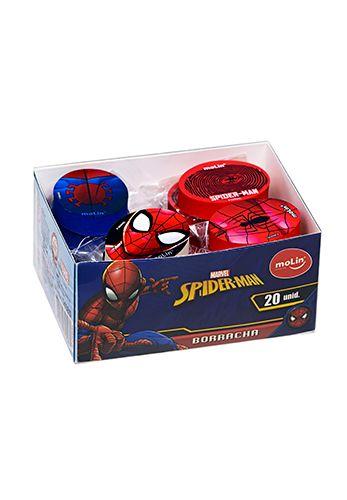 Imagem de Borracha Homem-Aranha Marvel - Caixa com 20 Unidades, Molin