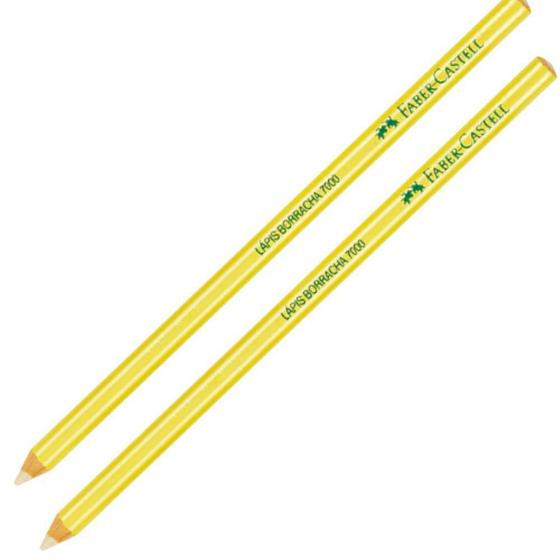 Imagem de Borracha Lápis Ecolápis Amarelo Neon - Caixa com 12