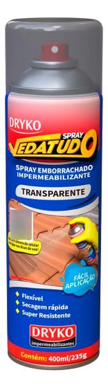 Imagem de Borracha Liquida Impermeabilizante Spray 400ml Transparente