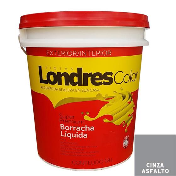 Imagem de Borracha Líquida Super Premium Londres Color Cinza Asfalto 18 Lts