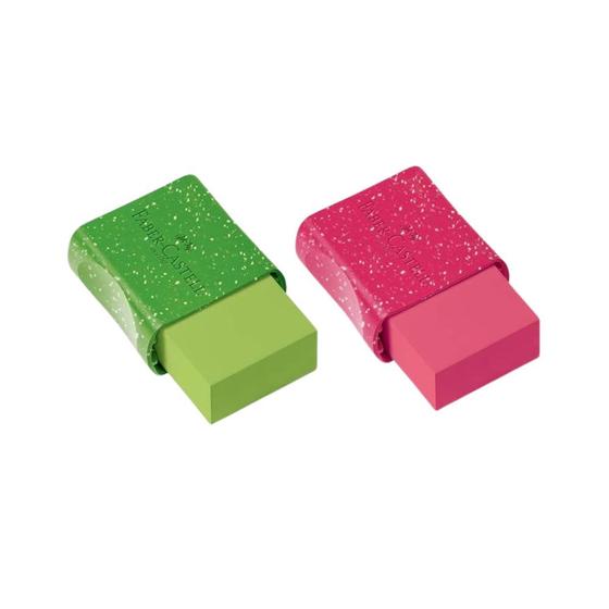 Imagem de Borracha Max Glitz Colorida Com Capa Plastica Faber Castell Unidade/Kit