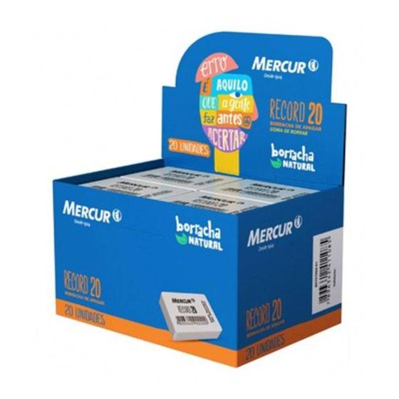 Imagem de Borracha Mercur Branca Grande cx  Com 20 Unidades