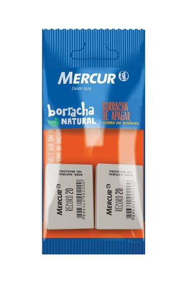 Imagem de Borracha Mercur Record Branca com 2 Unidades