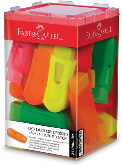 Borracha mix super+apontador .c/tampa - Faber-castell - VALOR UNITÁRIO Imagem de Borracha mix super+apontador .c/tampa - Faber-castell - VALOR UNITÁRIO