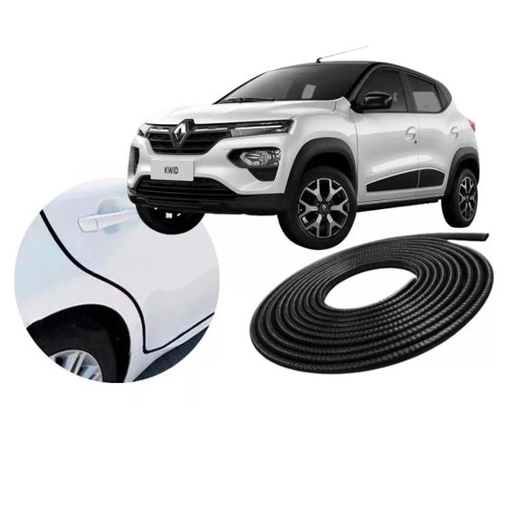 Imagem de Borracha Protetor Canto Borda Porta Renault Kwid 5 Mts Preto