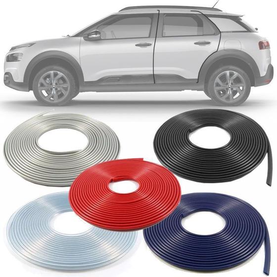 Imagem de Borracha Protetor de Borda Citroen C4 Cactus 2018 19 20 21 - 10 Metros Fabricado em PVC Encaixe Autoadesivo