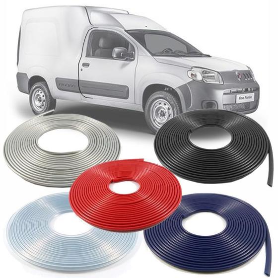 Imagem de Borracha Protetor de Borda Fiat Fiorino 2014 15 16 17 18 19 - 10 Metros Fabricado em PVC Encaixe Autoadesivo