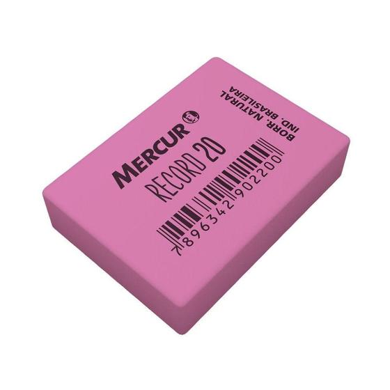 Imagem de Borracha Record 20 Color Rosa - Mercur