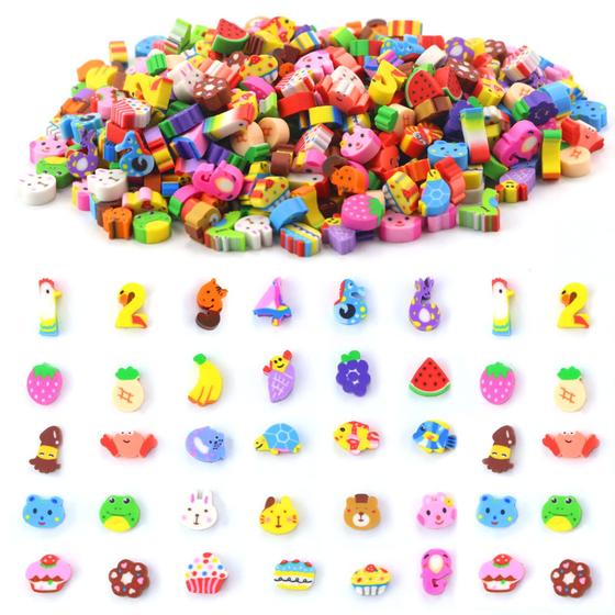 Imagem de Borrachas de Lápis Mini Novelty Newbested - Pacote com 750 Unidades Sortidas