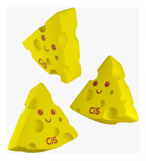 Imagem de Borrachas Escolar Com Formato De Queijo Cis