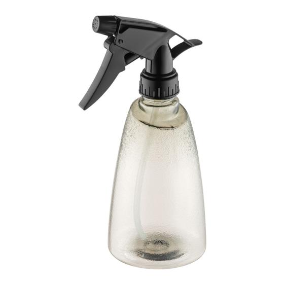 Imagem de Borrifador Gatilho Spray Pressão Água Limpeza Lavanderia Jardinagem 500ml Preto Uz