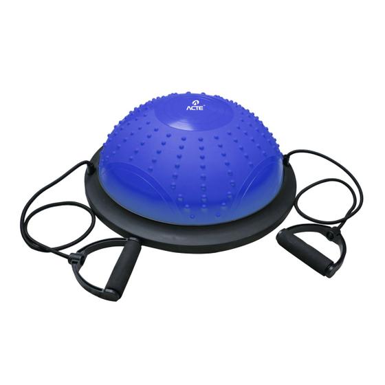Bosu Meia Bola Fitness Acte T282 PVC + PP Azul Menor preço em Bosu Meia Bola Fitness Acte T282 PVC + PP Azul