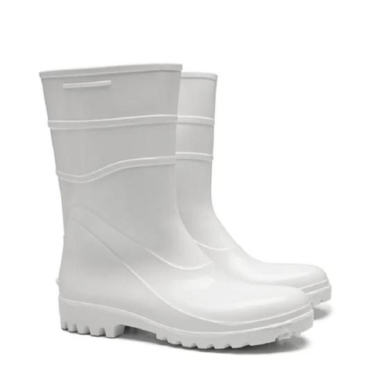 Imagem de Bota acqua flex branca impermeável cano curto ca 37456