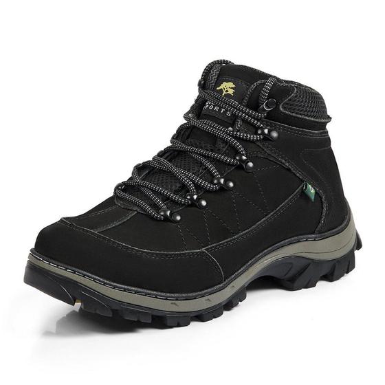 Imagem de Bota Adventure Casual Couro Nobuck Hiking Extreme Bell Boots - 900 - Preto