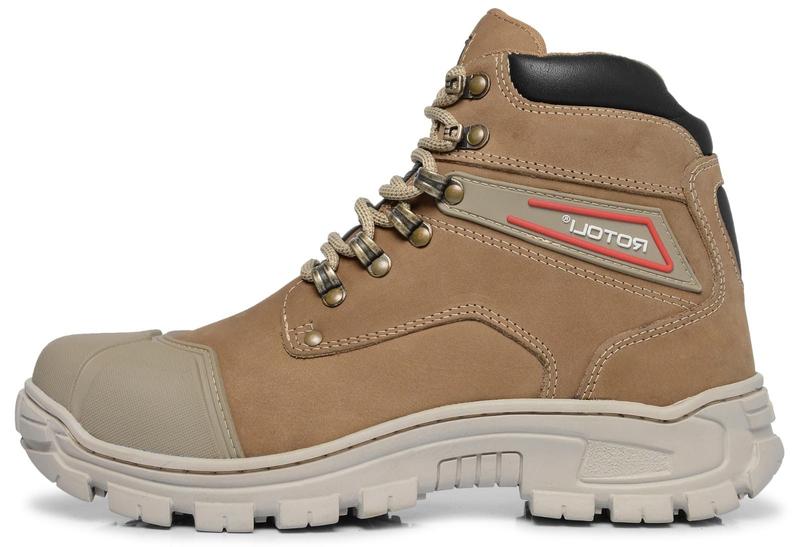 Imagem de Bota Adventure Coturno Unissex Rustico Couro 2191 - Creme