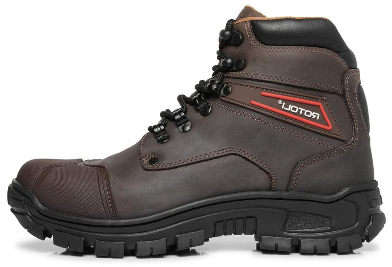 Imagem de Bota Adventure Coturno Unissex Rustico Couro 2191 - Marrom