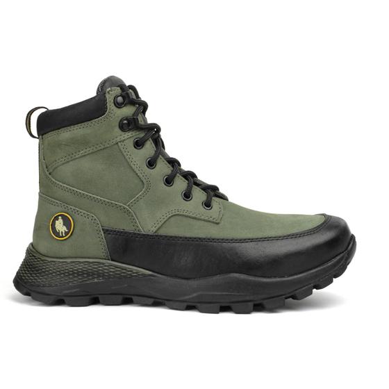 Imagem de Bota Adventure Couro Masculina Amarração Leve Confortável 811 FG