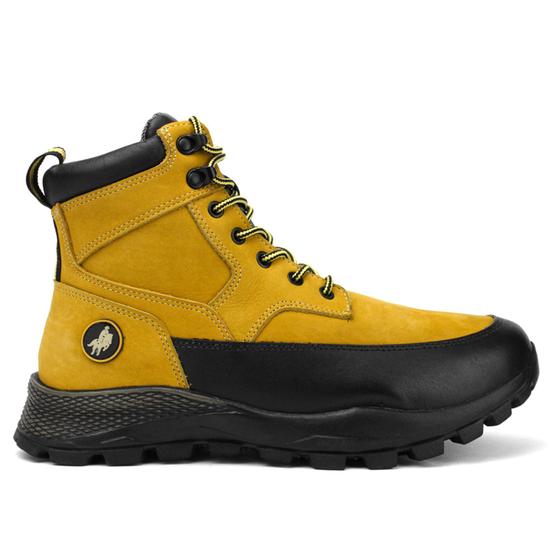 Imagem de Bota Adventure Couro Masculina Cano Alto Conforto Trekking 811 FG