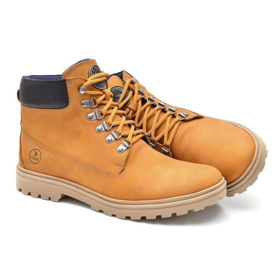 Imagem de Bota Adventure Couro Masculina Tratorada Cano Curto Conforto