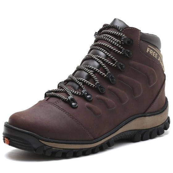 Imagem de Bota Adventure Masculina Couro Cano Curto Moderna Conforto