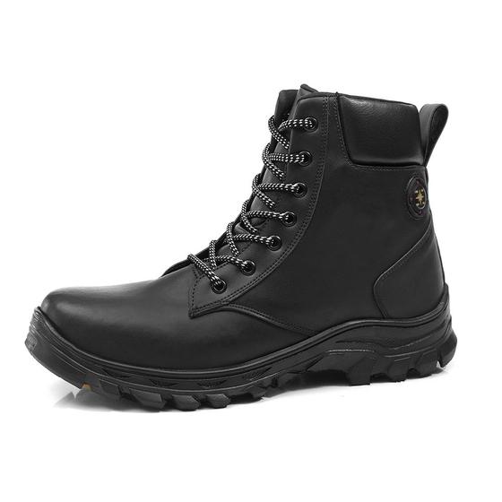 Imagem de Bota Adventure Masculina Couro Coturno Militar Esportiva Trail