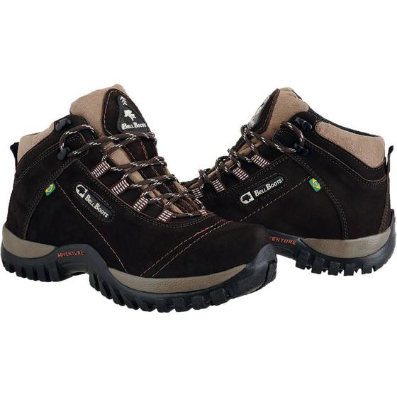 Imagem de Bota Adventure Masculina Couro Resistente Trilhas Escaladas