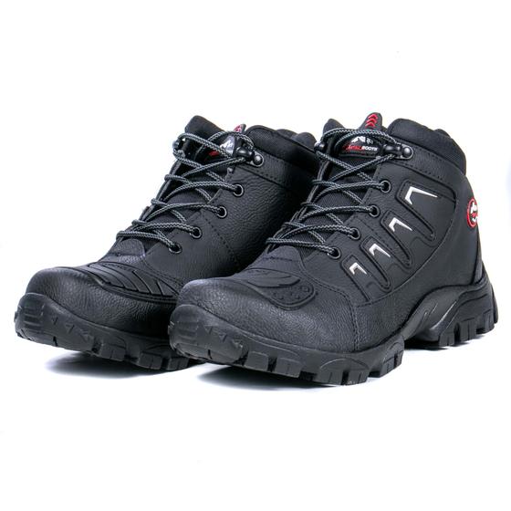 Bota Adventure Masculina de Motoqueiro Preta da West Line Menor preço em Bota Adventure Masculina de Motoqueiro Preta da West Line