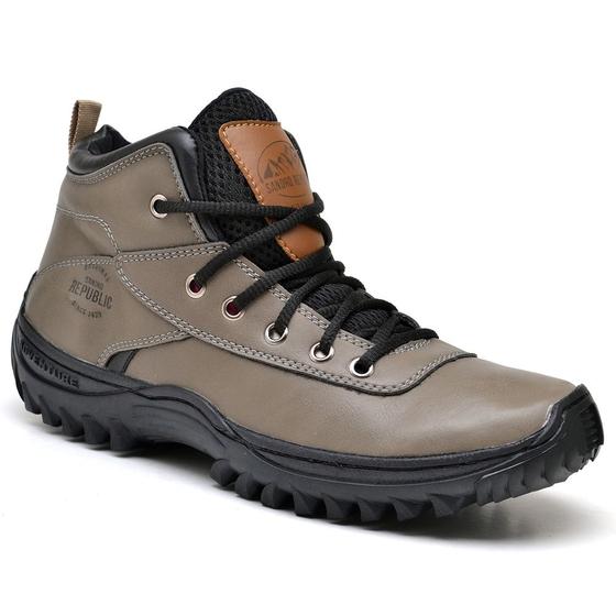 Imagem de Bota Adventure Sandro Republic Himalaia Marrom Claro Outlet