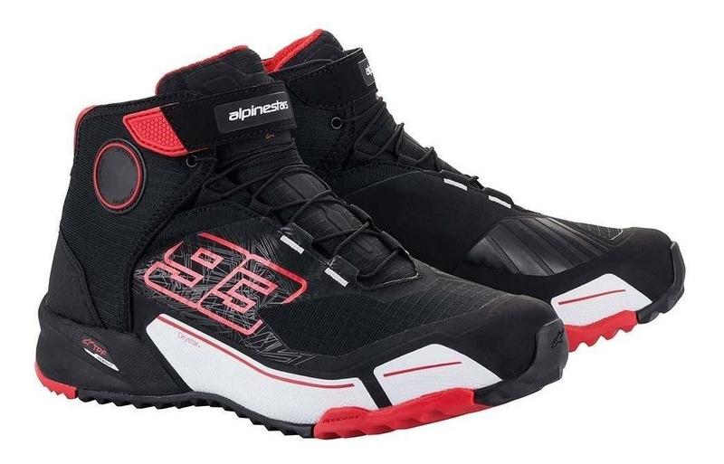 Imagem de Bota Alpinestars Crx Drystar Mm93 Preto E Vermelho