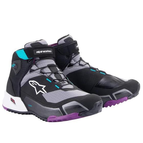 Imagem de Bota Alpinestars Feminina CRX Motociclista Impermeável Roxo