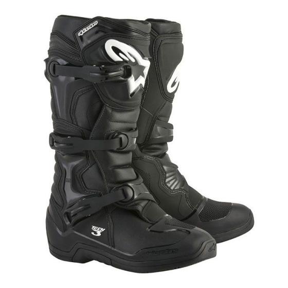 Imagem de Bota Alpinestars Tech 3 Motocross Trilha Enduro Preto