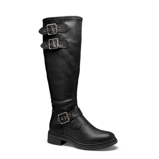 Imagem de Bota Biker Cano Longo Dakota Salto Baixo e Fivela Feminino G9872