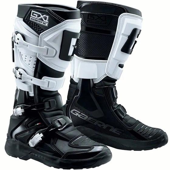 Imagem de Bota Boots Gaerne Gx1 Evo  Preto Com Branco Trail Motocross