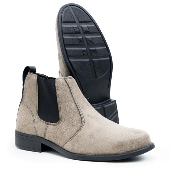 Bota Botina Chelsea Masculina Homem Camurça Nobuck Conforto Durabilidade Menor preço em Bota Botina Chelsea Masculina Homem Camurça Nobuck Conforto Durabilidade