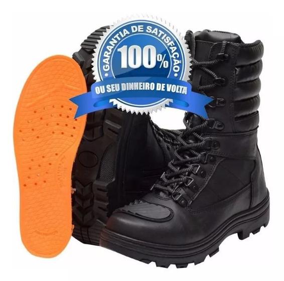 Bota Botina Coturno Militar Masculino Tático Palmilha Em Gel Menor preço em Bota Botina Coturno Militar Masculino Tático Palmilha Em Gel