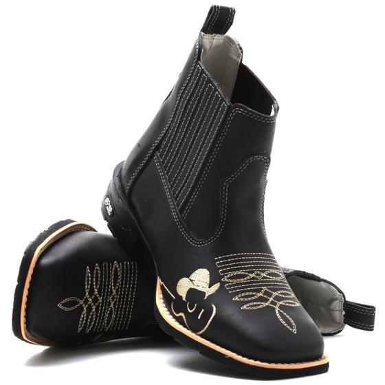 Botina Feminina Bota De Cavalgada Masculina Botina Bico Quadrado