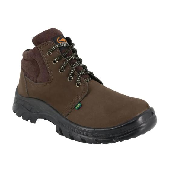 Bota Botina de Segurança Nobuck Bico PVC Ecosafety PS139 CA 40677 Menor preço em Bota Botina de Segurança Nobuck Bico PVC Ecosafety PS139 CA 40677