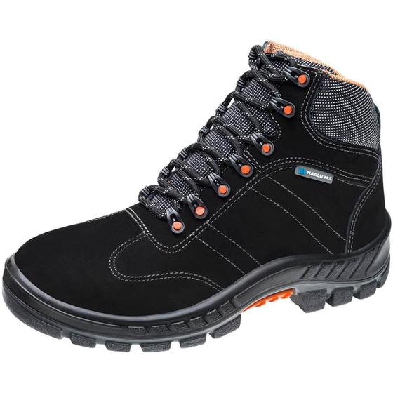 Bota Botina de Segurança Premier Marluvas Nobuck Bico Plástico 75bpr29 - Preto Menor preço em Bota Botina de Segurança Premier Marluvas Nobuck Bico Plástico 75bpr29 - Preto