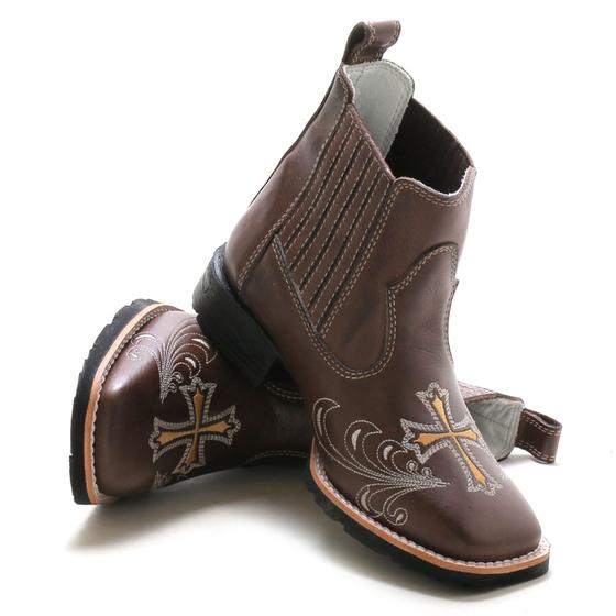 Imagem de Bota Botina Feminina Texana Country Bico Quadrado 39- RHL Botas